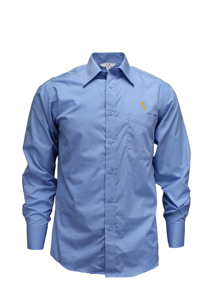 Waiheke High School LS Shirt Blue