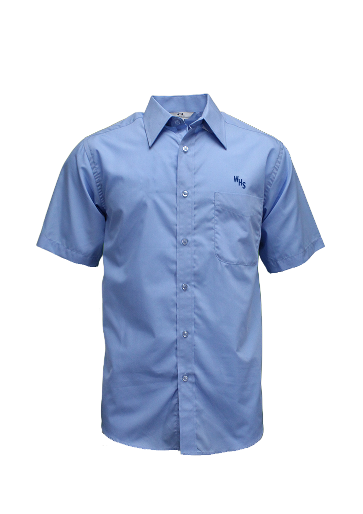 Waiheke High School SS Shirt Blue